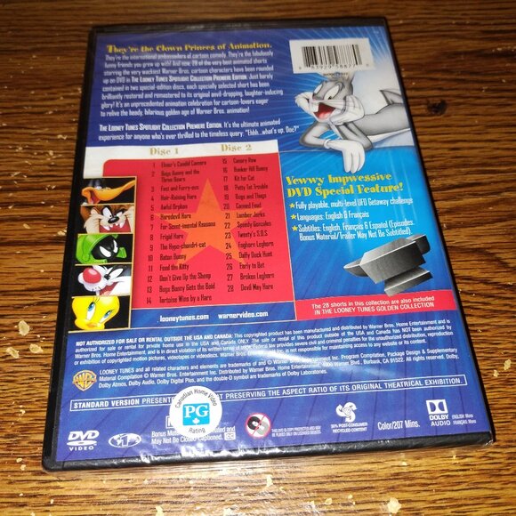 Looney Tunes: Spotlight Collection (DVD, 2017, 2-Discs, The Premiere Edition) - Picture 2 of 3